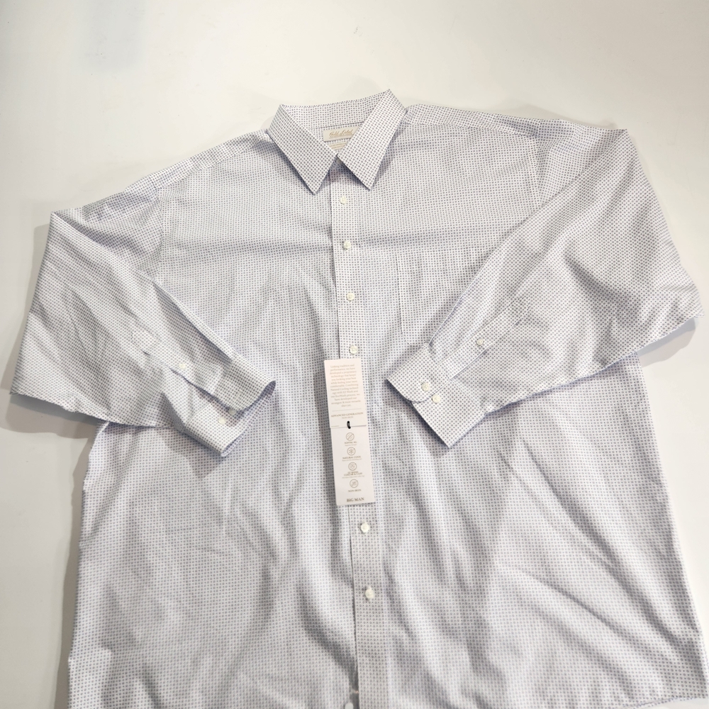 Roundtree Yorke Gold Label Men's  Shirt Size 20 36-37 Tall Purple Poplin 59 - Picture 2 of 9